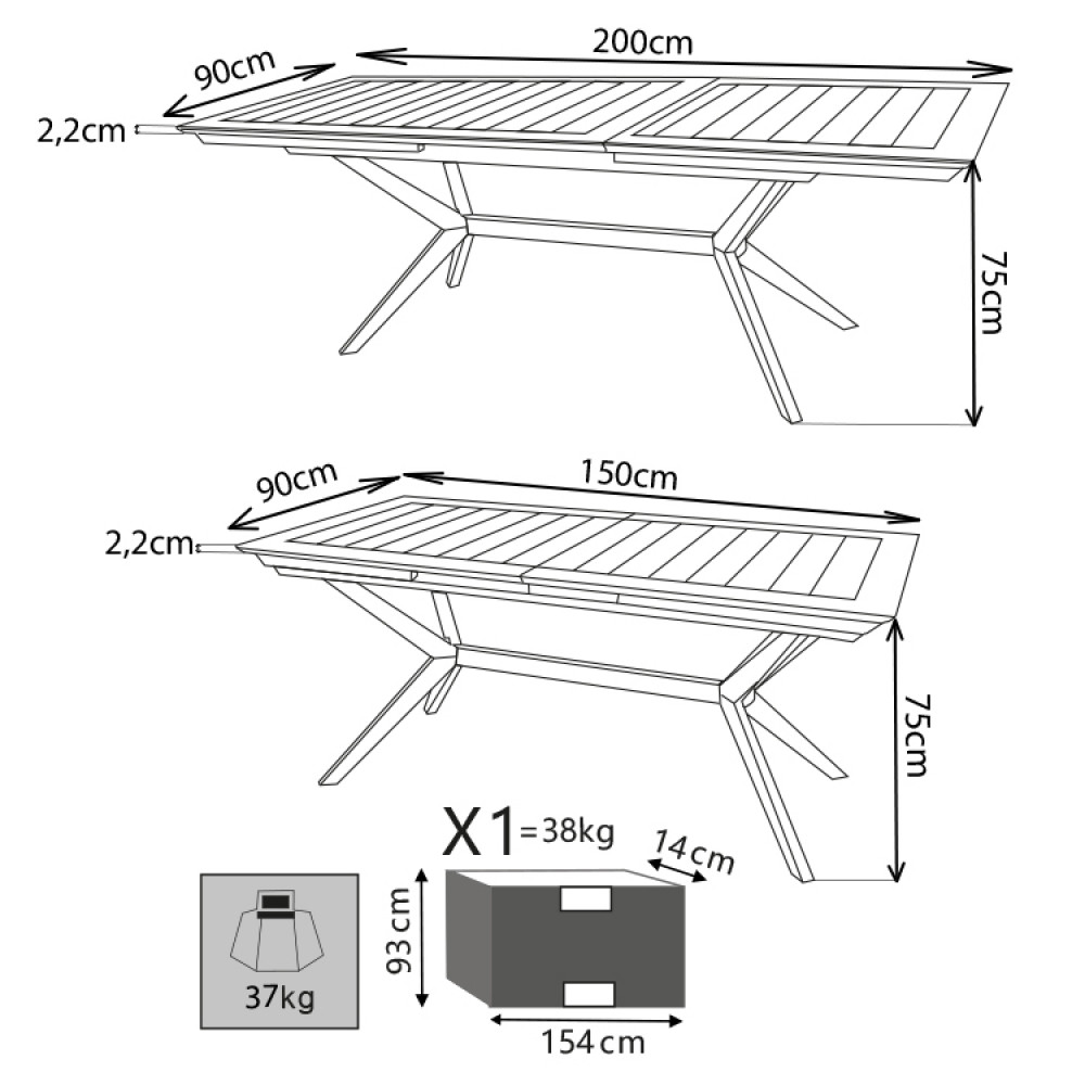 tavolo-alluminio-esterno-legno-ferro-piscina-teak-sedie-lettini-ombrellone