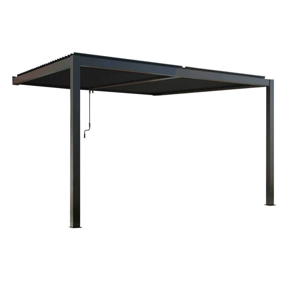 alluminio-pergola-bioclimatica-bianco-grigio-giardino- piscina-copertura-automatica-led-manuale