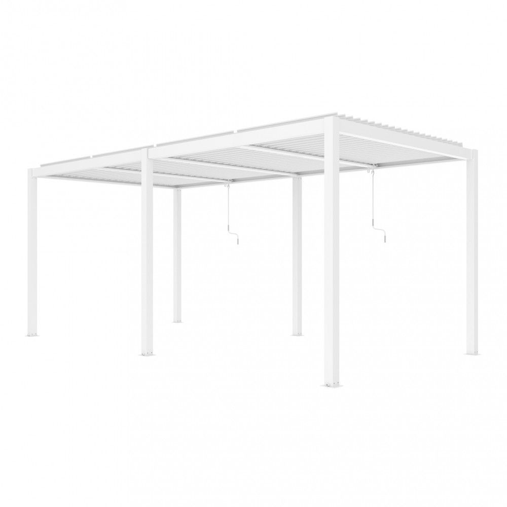 alluminio-pergola-bioclimatica-bianco-grigio-giardino- piscina-copertura-automatica-led-manuale